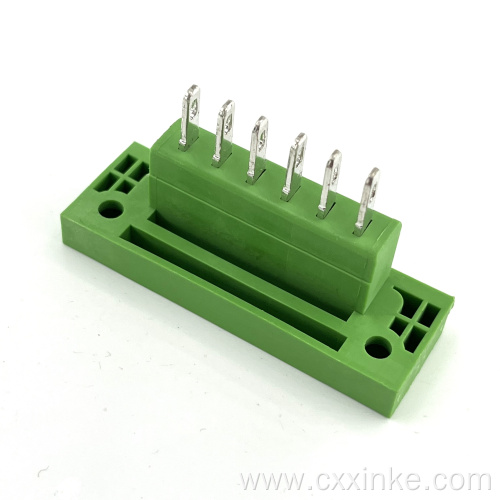 hot sell 5.08mm pitch plug-in type through wall terminal block socket